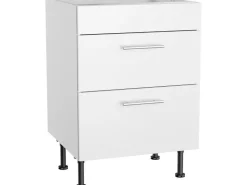 Online Optifit Küchen-Unterschrank für Kochfeld Bengt932 60 cm x 87 cm x 58,4 cm Weiß
