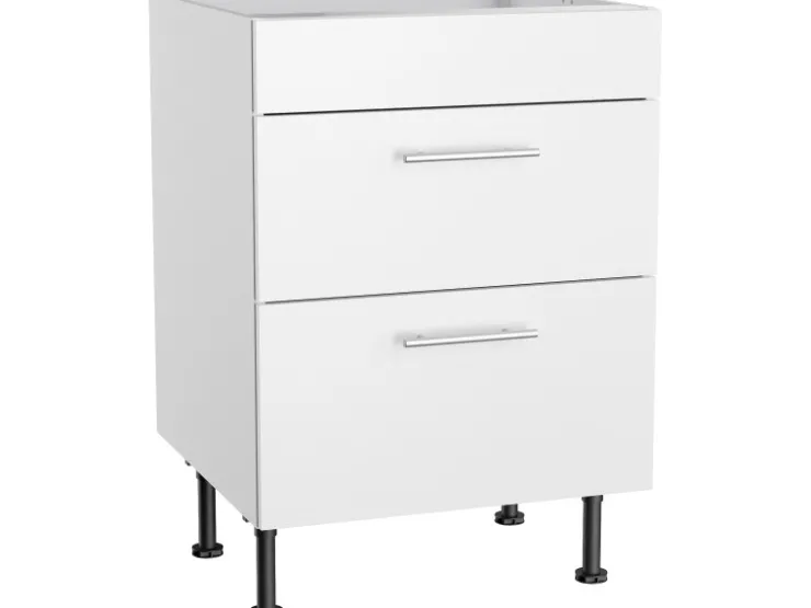 Online Optifit Küchen-Unterschrank für Kochfeld Bengt932 60 cm x 87 cm x 58,4 cm Weiß