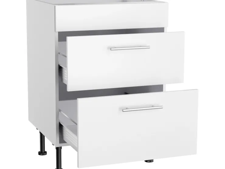 Online Optifit Küchen-Unterschrank für Kochfeld Bengt932 60 cm x 87 cm x 58,4 cm Weiß