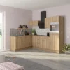 Optifit Winkelküchen<Winkelküche Optikoncept Erik ohne E-Geräte 270 cm Wildeiche Nachb.