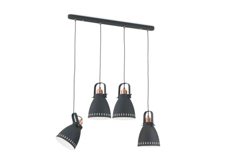 Orion Leuchten Kücheninseln<Hängeleuchte Theke 72 cm x 17 cm Schwarz 4 x E27