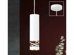 Outlet Orion Leuchten Hängeleuchte Trance 80 cm x 30 cm 1 x GU10 Weiß Gold