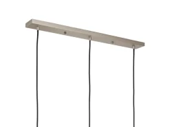 Clearance Orion Lightstyle Deckenbaldachin 3 Auslässe 70 cm x 8 cm Silber