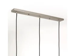 Clearance Orion Lightstyle Deckenbaldachin 3 Auslässe 70 cm x 8 cm Silber