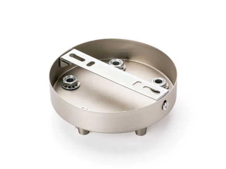 New Orion Lightstyle Deckenbaldachin 5 Auslässe Ø 120 mm Silber