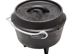 Petromax Pfannen<Dutch Oven FT1 Schwarz mit Standfüßen ca. 1,1 l