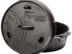 Discount Petromax Dutch Oven FT4.5-T Schwarz mit planem Boden 3,5 l