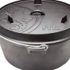 Petromax Töpfe<Dutch Oven FT18-T Schwarz mit planem Boden ca. 17,3 l