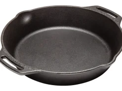 Sale Petromax Feuerpfanne FP25H-T Schwarz mit 2 Henkeln Gusseisen Ø 25 cm