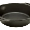 Feuerpfanne FP20H-T Schwarz mit 2 Henkeln Gusseisen Ø 20 cm Herde