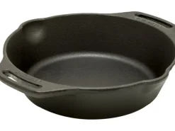 Feuerpfanne FP20H-T Schwarz mit 2 Henkeln Gusseisen Ø 20 cm Herde