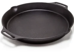 Sale Feuerpfanne FP40H-T Schwarz mit 2 Henkeln Gusseisen Ø 40 cm Herde