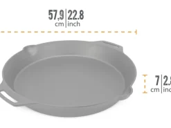 Discount Petromax Feuerpfanne FP50H-T Schwarz mit 2 Henkeln Gusseisen Ø 50 cm