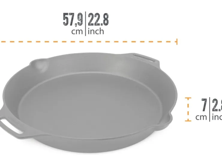 Discount Petromax Feuerpfanne FP50H-T Schwarz mit 2 Henkeln Gusseisen Ø 50 cm