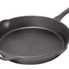 Petromax Herde<Feuerpfanne FP30-T Schwarz mit Stiel Gusseisen Ø 30 cm