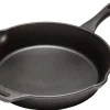 Petromax Herde<Feuerpfanne FP25-T Schwarz mit Stiel Gusseisen Ø 25 cm