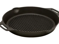 Petromax Pfannen|Herde<Grill-Feuerpfanne GP35H-T mit 2 Henkeln Gusseisen Ø 35 cm