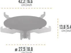 Petromax Töpfe<Grillplatte mit Kochkreuz für Raketenofen