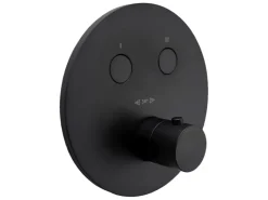 Discount pianura Thermostat Unterputz für 2 Verbraucher Stella Smart Push in Schwarz Matt