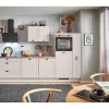 Best Küchenzeile 280cm Kaschmirgrau Matt Anschlag R 1 Geräte-. 1 Seitenschrank Kühlschränke