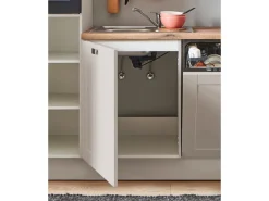 Best Küchenzeile 280cm Kaschmirgrau Matt Anschlag R 1 Geräte-. 1 Seitenschrank Kühlschränke
