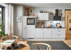 Best Pino Küchenzeile 300 cm Lichtgrau Anschlag links 1 Geräte-. 1 Seitenschrank