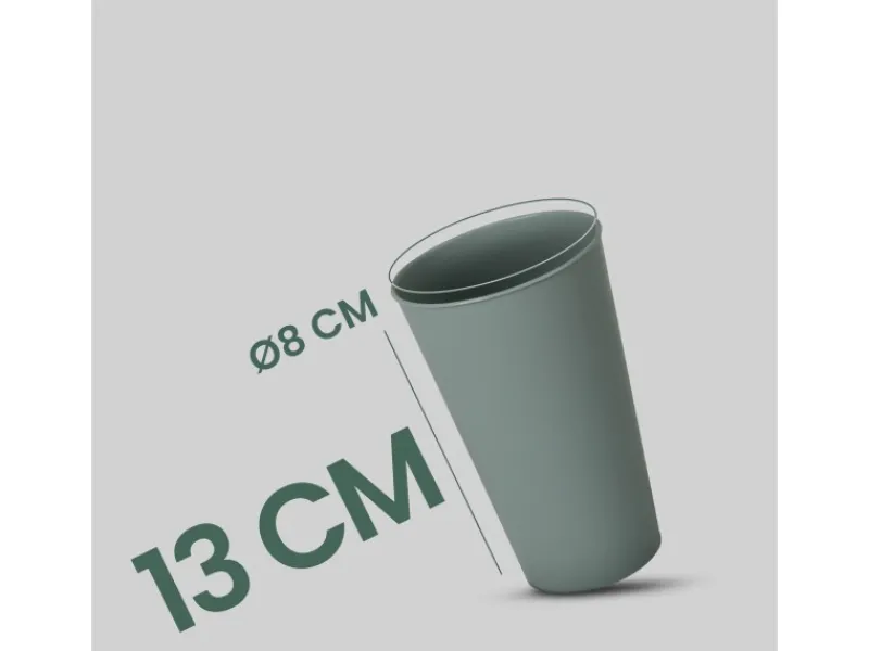 Discount Becher Kunststoff Grün 0,4 Liter 4er Pack Geschirr