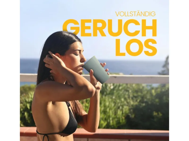 Discount Becher Kunststoff Grün 0,2 Liter 4er Pack Geschirr