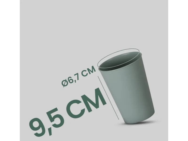 Discount Becher Kunststoff Grün 0,2 Liter 4er Pack Geschirr