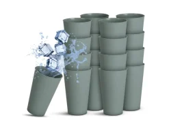 Hot ProHome Becher Kunststoff Grün 0,4 Liter 16er Pack
