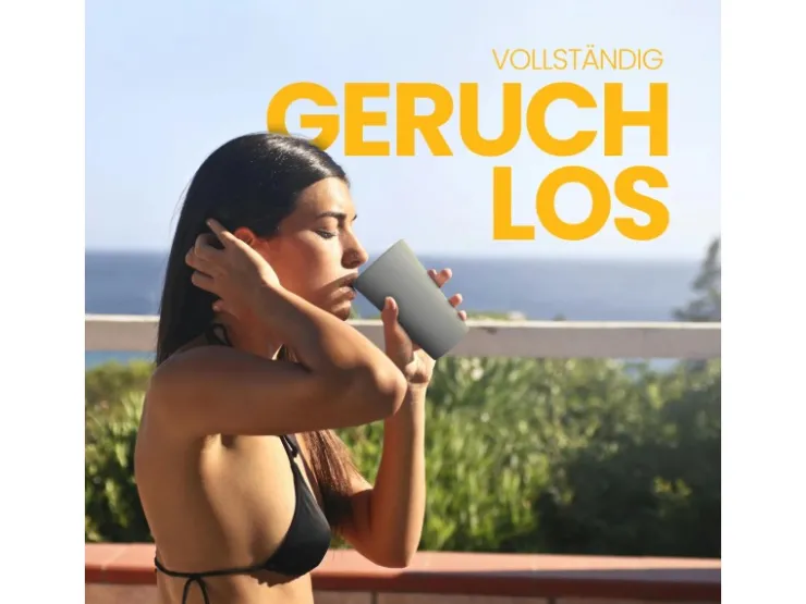 Discount ProHome Becher Kunststoff Grau 0,4 Liter 4er Pack