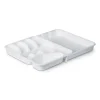 Discount ProHome Besteckkasten 33,5 x 26 x 4,5 cm Weiß Ausziehbar