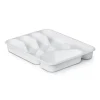 Hot ProHome Besteckkasten 33,5 x 26 x 4,5 cm Weiß