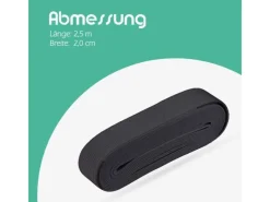 Gummiband 2,5 m x 2,0 cm Schwarz Küchenhelfer