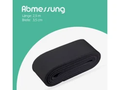Online Gummiband 2,5 m x 3,5 cm Schwarz Küchenhelfer