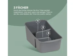 Best Küchenorganizer Gewürze & Tüten Anthrazit 1er Pack Küchen-Ordnungssysteme|Küchenhelfer
