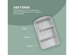 ProHome Küchen-Ordnungssysteme|Küchenhelfer<Küchenorganizer Gewürze & Tüten Weiß 1er Pack