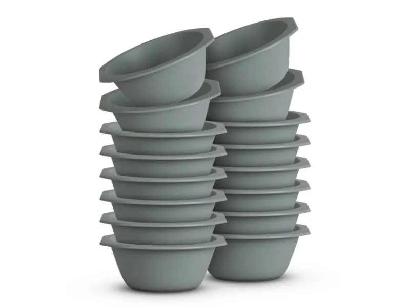 New Kunststoff Schüssel BPA Frei 1,55 x 6 cm Grün 16er Pack Geschirr