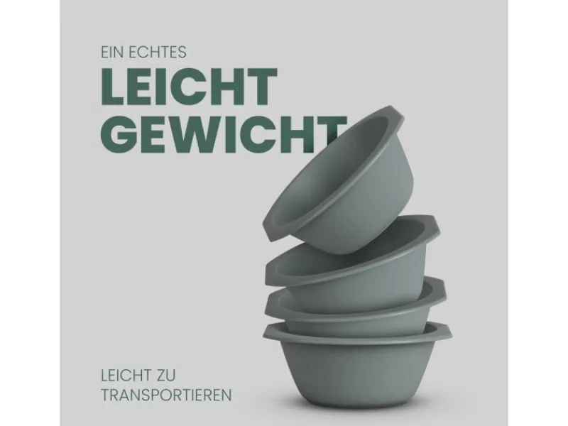 New Kunststoff Schüssel BPA Frei 1,55 x 6 cm Grün 16er Pack Geschirr