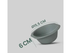 New Kunststoff Schüssel BPA Frei 1,55 x 6 cm Grün 16er Pack Geschirr