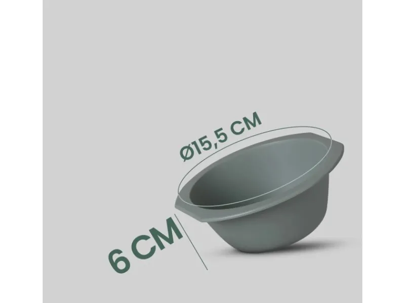 New Kunststoff Schüssel BPA Frei 1,55 x 6 cm Grün 16er Pack Geschirr