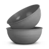 Sale ProHome Kunststoff Schüssel BPA Frei 255 x 10 cm Grau 2er Pack
