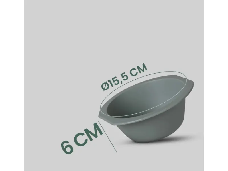 Best Kunststoff Schüssel BPA Frei 1,55 x 6 cm Grün 2er Pack Geschirr