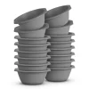 Outlet Kunststoff Schüssel BPA Frei 1,55 x 6 cm Grau 16er Pack Geschirr
