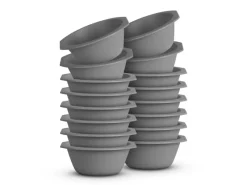 Outlet Kunststoff Schüssel BPA Frei 1,55 x 6 cm Grau 16er Pack Geschirr