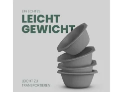 Outlet Kunststoff Schüssel BPA Frei 1,55 x 6 cm Grau 16er Pack Geschirr