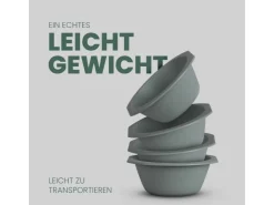 ProHome Geschirr<Kunststoff Schüssel BPA Frei 1,55 x 6 cm Grün 4er Pack