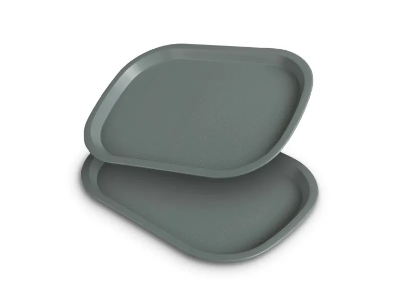 Clearance Kunststoff Tablett BPA Frei 377 x 277 cm Grün 2er Pack Geschirr