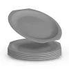 Online Kunststoff Teller BPA Frei Ø23 cm Grau 8er Pack Geschirr