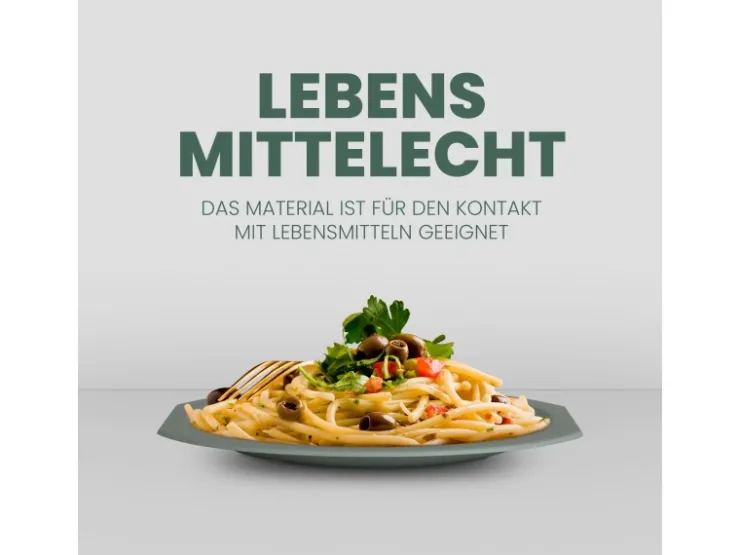 Online ProHome Kunststoff Teller BPA Frei Ø23 cm Grün 4er Pack